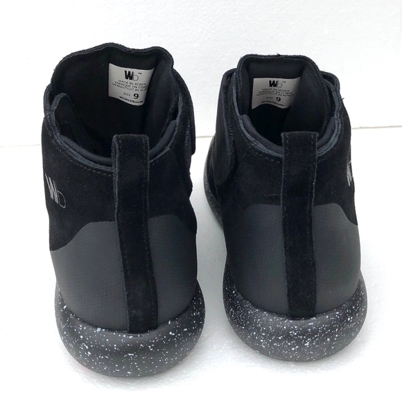 Boots Moccasin Sneaker Boots Unisex Black Suede Worldboots LEES # 2 - Picture 5 of 7
